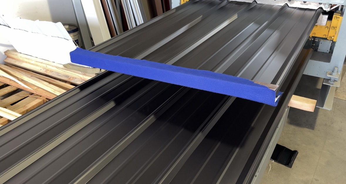 Matte Black metal roofing panel